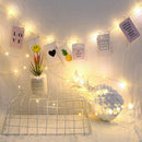 2x LED Light String w/ Clear Photo Clips for Indoor/Outdoor Decoration 20led
