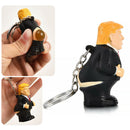 Donald Trump poop keyring president squeeze funny key chain novelty fun Gift HOT