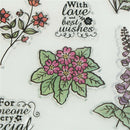 Transparent Clear Silicone Stamp flower Pattern for DIY Scrapbook Card Making JR