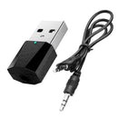 3.5mm Wireless USB Bluetooth 4.0AUX Audio Stereo Music Receiver Home Car Ad W7C4