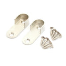 2X Wardrobe Clothes Tube Support Closet Rod Pole End Bracket Thickening Holder Z