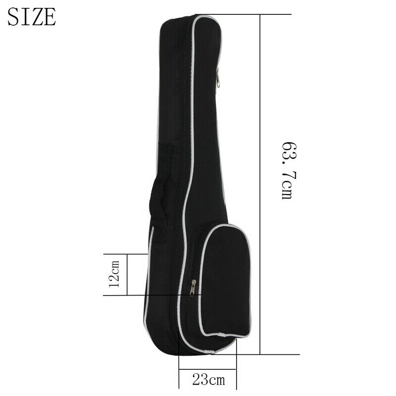 Concert Ukulele Bag Case Backpack 23 Inch Uke Guitar Cover Waterproof Oxfor