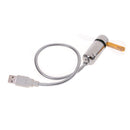 USB Mini Flexible Time LED Clock Fan with LED Light Gadgets Cool FanÂ·q