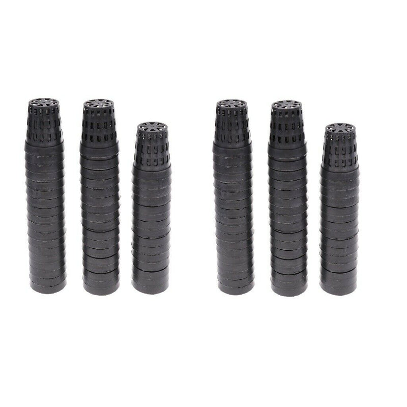 100 pcs Plastic Flower Pot Baskets Aquatic Water Plant Planting Outdoor Decor