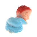 24 Pieces Mini Sleeping Baby Figures Baby Shower Favor Party Bag Filler blue