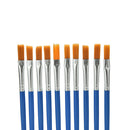 10x/Set Paint Brush Set New Nylon Blue Brush Kid Watercolor Drawing Painting LJ