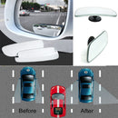 2x Adjustable Blind Spot Mirrors Wing Car Driving Safety Clamp Wide Angle Towing