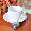 1Pcs Heart Shaped Stainless Steel Tea Leaf Strainer Herbal Spice Infuser Gift JR