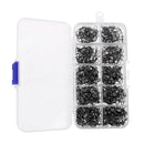 210Pcs Fishing Barrel Swivels With Fastlock Snap Line Connector, - 5 Sizes