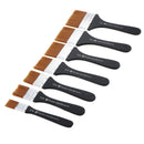 7pcs Lots Nylon Hair Brush Wooden Handle Wood Wall Paint Brushes Soft Head Tool