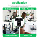 1080P HD Webcam with Built-in Microphone USB Plug and Play Web Camera Video