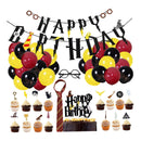 Wizard Glasses and Necktie, Cake and Cupcake Toppers, Wizard Birthday Banner