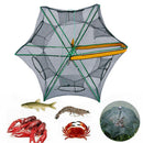 6 Sides 6 Holes Automatic Fishing Net NylonÃ‚Â Crab Fish Trap ShrimpÃ‚Â Cage (C) A