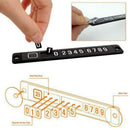 Luminous Magnetic Temporary Parking Card Phone Number Card Plate Front Wind