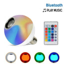 Wireless Bluetooth LED Light Speaker Bulb RGB Remote Control Music Playing Lamp