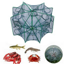 8 Sides 16 Holes Automatic Fishing Net NylonÃ‚Â Crab Fish Trap ShrimpÃ‚Â Cage (F)