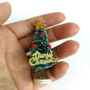 Mini Snow Christmas Tree Decor For Home Supplies Pine Decoration Trees Chri P4X8