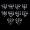 200x Clear Heart Shape Tea Light Cups Candle Container Box for Valentine's Day