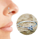 Surgical Steel Nose Ring Crystal Rhinestone Bone Stud Body Piercing Jewelry ME