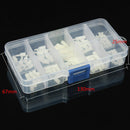 200pcs M2.5 Nylon White Male Female Standoff Spacers Bolts Nuts Assortment Sets