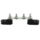 4x6mm 1/4in Studs Single Buss Bar Electrical Terminal Board 100A with Cover A