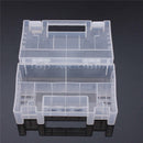Large Hard Plastic Portable AAA AA Battery Case Holder Storage Box With Handle