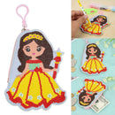 DIY Special Shaped Diamond Painting Wallet Girl Coin Purse Pendants Gifts