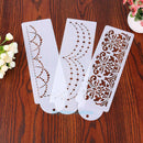 3pcs Plastic Cake Stencils Fondant Baking Decorating Moulds DIY Household Tool