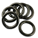 12pcs Push Gate Snap Open Hooks Spring Ring Key Key Chain DIY Making Crafts