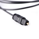 Black Audio Cable Toslink Plug To Mini-Toslink Optical 3.5mm Jack 1m KH P ES