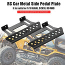 2Pcs Metal Side Pedal Plate For Axial Scx10 Side Step Sliders 1:10 Scale Rc