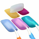 Silicone Toothbrush Protective Covers Case Pack of 3, Great for Home, Colle B5C2