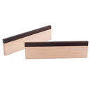 2 Pcs High Quality Wooden Dobro Bridge Saddle Blank Made Of Maple And Ebony