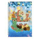 DIY Santa Claus Special Shaped Diamond Painting 50 Page A5 Notebook Notepad