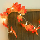 LED Maple Leaf Shape Lamp String Halloween Xmas Thanksgiving Day Home Decor