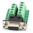 RS232 D-SUB DB9 Female Adapter to Terminal Connector Signal Module