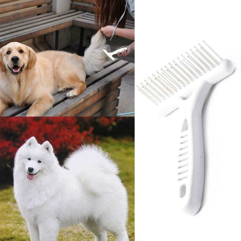 Pet Dog Short Long Thick Hair Fur Shedding Remove Cat Groom Rake Brush Comb A