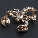 Decorative Rhinestone Garment Jewelry Brooch Pin Bridal Wedding Alloy Anima I1G1