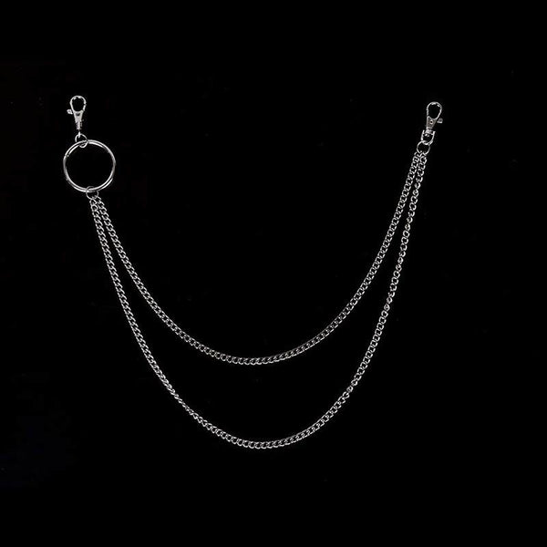 Trousers Hipster Key Chains Wallet Chain Biker Trucker Metal Jean Punk Chai Nw