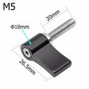 7-shaped Handle Screw M5 Adjustable Screw for Rod Clamp, Camera Cage, Black