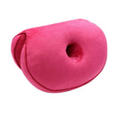 Memory Foam Donut Seat Cushion Comfort Pillow for Hemorrhoids Rose Red