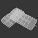 2x 10 Grids Clear Acrylic Container Storage Box Case For 100pcs Nail Art Tips