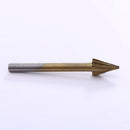 10PCS 3mm HSS Routing Burrs Wood Rotary Drill Die Grinder Carving Bit Cutter Set