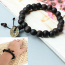 2 pcs Chic Wood Beads Bracelet Buddhist Prayer Bead Tibet Bangle Wrist Ornament