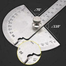 180 degree Protractor Angle Finder Arm Measuring Ruler Stainless Steel Tool M7R2