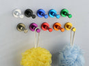 Space Aluminum Single Hat Coat Towel Robe Door Wall Bath Hook Hanger Blue