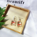 Fashion design acrylic fish pocket drop earrings Korean edition whimsy Exag