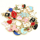 30PCS/Set Bulk Lots Enamel Mix Enamel Pendants Charms Beads Jewelry Making DIY U