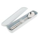 4x Korean Style Spoon Chopsticks Stainless Steel Spoon Chopsticks Flatware