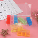 1Pc 21 Grids Pill Box Jewelry Case Organizer Container Storage Box Medicine  OZ